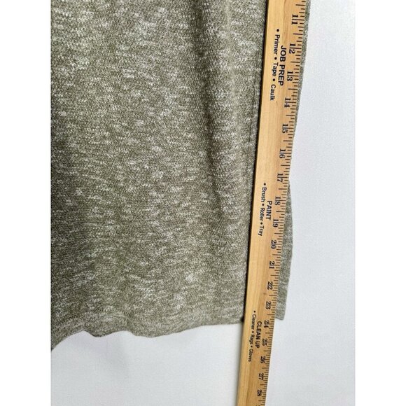J Jill Pure Jill Tunic Top Oversized Sz Medium Marled Green Knit Side Slits - Picture 10 of 11